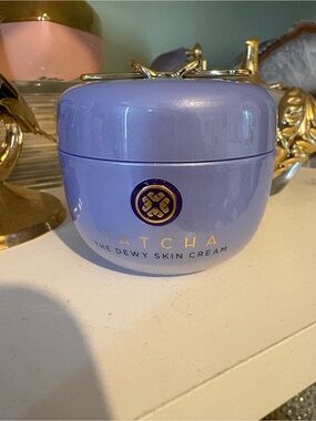 New Tatcha Dewy Skin Cream - Lavender Jar with Gold Accents